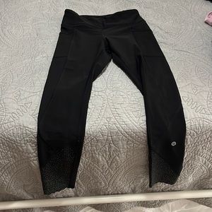 Lululemon Reflective Dot Tights 24 Inch Black